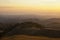 Panoramic view at sunset in Monteverde hills, Costa Rica