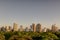 Panoramic view of the sunset plaza in the city of SÃ£o Paulo - Brazil - Latin America.