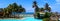 Panoramic view of swimming pool and beaches