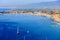 Panoramic view on Taormina coast