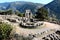 Panoramic view of Temple of Athena Pronea Delphi Greece