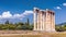 Panoramic view of Temple of Olympian Zeus or Olympieion, Athens, Greece