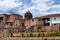 Panoramic view of the Temple of the Sun Korikancha, located in the city of Cusco