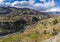 Panoramic view of the terraces in the Colca Canyon, Peru