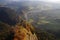 Panoramic view from Three Crowns peak in Pieniny Mountains, Poland