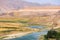 Panoramic view of Tigris river in Hasankeyf town