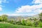 Panoramic View of Tivoli Town in Central Italy