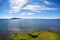 Panoramic view on tne Thingvallavatn lake in Thingvellir National Park