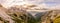 Panoramic view to Auronzo Valley in Dolomites