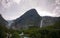 Panoramic view to Briksdal Glacier in Norway