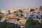 Panoramic View to the Colorful Nubian Village on the Egyptian Island near Nile River