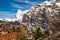 Panoramic view to Eiger peak from Murren, Bernese Oberland, Switzerland