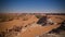 Panoramic view to group of Ounianga Serir lakes at the Ennedi, Chad