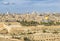 Panoramic view to Jerusalem Old city and the Temple Mount