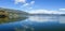 Panoramic view to the lake Pamvotis in Ioannina city, Epirus Region, Greece