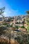 Panoramic View to the Mountain Hills with the Colorful and Bright Buildings with Painting, Valparaiso,