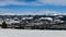 Panoramic view to the mountains at Breckenridge ski resort