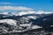 Panoramic view to the mountains at Breckenridge ski resort