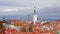 Panoramic view to Old Town of Tallinn, Estonia. Timelapse