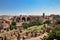 Panoramic view to Roman Forum ruins