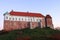 Panoramic view to the Sandomierz Royal Castle. Medieval structure in Sandomierz, Poland.