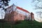 Panoramic view to the Sandomierz Royal Castle. Medieval structure in Sandomierz, Poland.