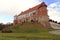 Panoramic view to the Sandomierz Royal Castle. Medieval structure in Sandomierz, Poland.