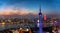 Panoramic view to the skyline of Shanghai, China