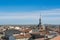 A panoramic view to spanish town Consuegra