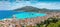 Panoramic view to the town of Zakynthos island, Greece