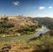 The panoramic view of Toledo in Spain
