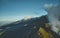 Panoramic view from the top of Avila mountain in Galipan, facing the Caribbean sea La Guaira, in Waraira Repano National