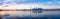 Panoramic view of Toronto skyline and Ontario lake - Toronto, Ontario, Canada