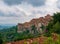 Panoramic view of Tourrettes-sur-Loup town in Provence, France