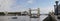 Panoramic view of Tower Bridge