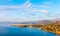 Panoramic view of the town of Agios Nikolaos and the Mirabello B