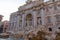 Panoramic view of Trevi Fountain in the Trevi district in Rome, Italy