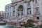 Panoramic view of Trevi Fountain in the Trevi district in Rome, Italy