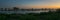 Panoramic view of a twilight sky and industry in Europoort, close to Rotterdam, Netherlands