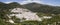 Panoramic view of a typical Andalusian mountain village of Ojen, Marbella, Andalusia, Spain