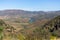 Panoramic view of the typical landscape of the International Douro Park, highlands in the north of Portugal, levels for