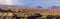 Panoramic view of unique desert landscape in Utah