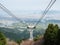 Panoramic view from Unpenji ropeway leading to temple number 66 of Shikoku pilgrimage - Kagawa prefecture, Japan