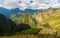 Panoramic view of Urubamba Valley from Machu Picchu, Peru