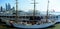 Panoramic view of USCGC Eagel