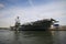 Panoramic view of the USS Intrepid in all its majesty