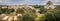 Panoramic view of Uxmal Ancient Maya city, Yucatan, Mexico