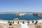 Panoramic view of Valletta harbour of Malta