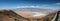 Panoramic view of the valley and salt flat of Death Valley National Park from Danteâ€™s View