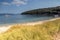 Panoramic view of Vathi Beach at Sithonia peninsula, Chalkidiki, Greece